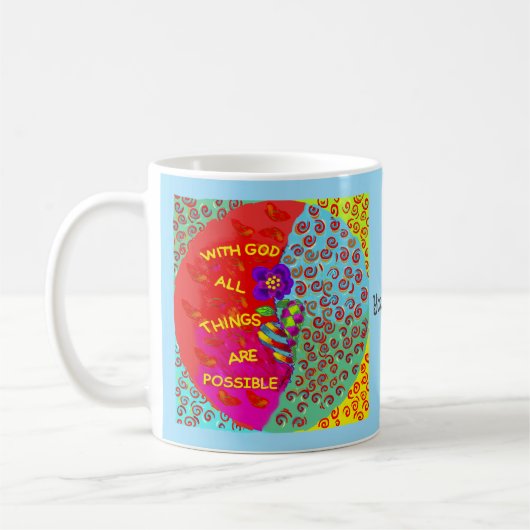 God Power Christian Mug (Gauche)