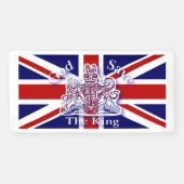 God red de Koning Herdenkingsbanner Spandoek (Horizontaal)