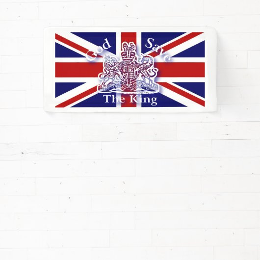 God red de Koning Herdenkingsbanner Spandoek (Insitu)