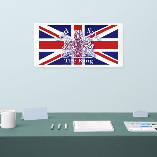 God red de Koning Herdenkingsbanner Spandoek (Beurs)