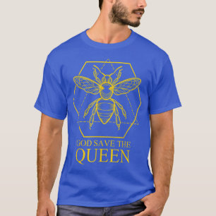 God red de koningin bijenteelt t-shirt
