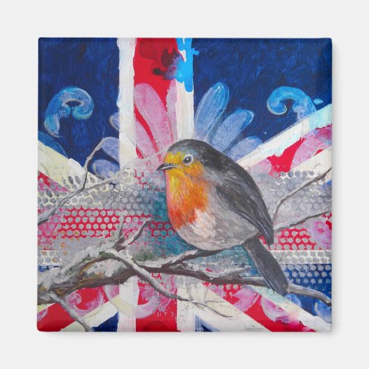 God red de koningin magneet (Voorkant)