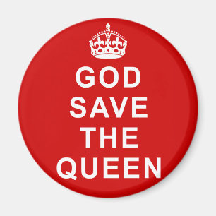 God red de Koningin Tshirts, Dassen, Gifts Magneet