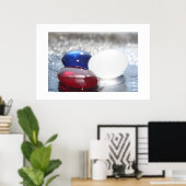 God Red de koningin zee Glass Poster (Thuiskantoor)