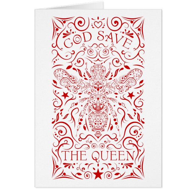 god redt de koningin (Voorkant)