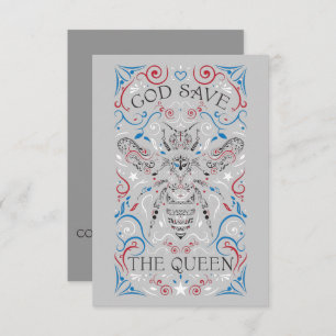 god redt de koningin kaart