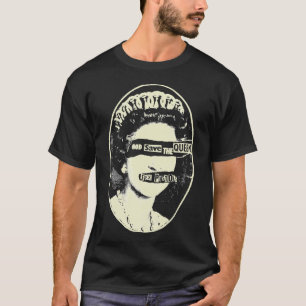 god redt de koningin retro  punk rots Klassiek T-shirt