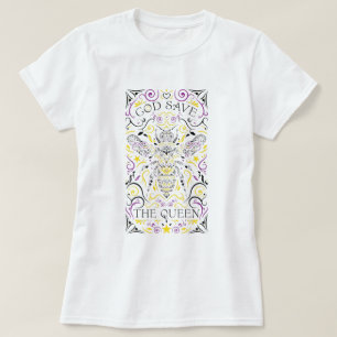 god redt de koningin t-shirt