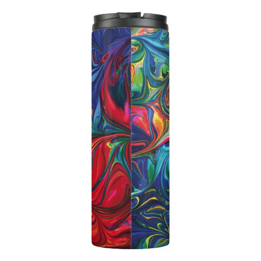 GOD REFUGE STERKTE Abstract Monogram Aangepaste BL Thermosbeker (Achterkant)