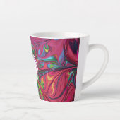 GOD REFUGE STERKTE Abstract Monogram Aangepaste PI Latte Mok (Rechts)
