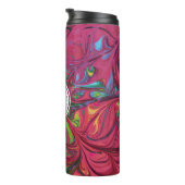 GOD REFUGE STERKTE Abstract Monogram Aangepaste PI Thermosbeker (Geroteerd rechts)