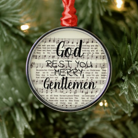 God Rest u Merry, Gentlemen Metal Ornament (Boom)
