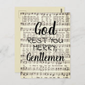 God Rest u Merry, heren Briefkaart (Voorkant / Achterkant)