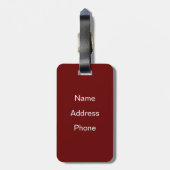 God Rest Ye Merrie Gentlemen Bagagelabel (Achterkant verticaal)