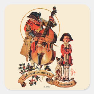 God Rest Ye Merrie Gentlemen Vierkante Sticker