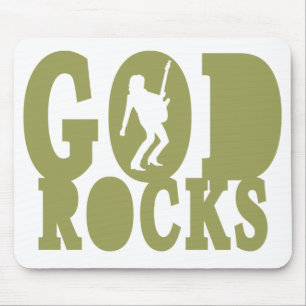 God Rocks - Christelijk gesteente! Muismat
