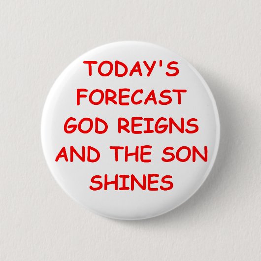 GOD RONDE BUTTON 5,7 CM (Voorkant)