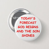 GOD RONDE BUTTON 5,7 CM (Voorkant /achterkant)