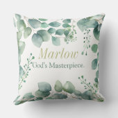God’s Masterpiece Baby Pillow Botanical  Kussen (Achterkant)