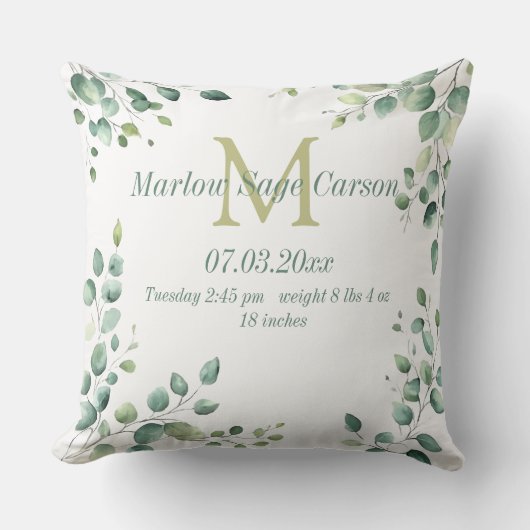 God’s Masterpiece Baby Pillow Botanical  Kussen (Voorkant)