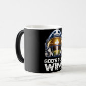 God’s Plan Football Helmet Morphing Mug (Devant gauche)