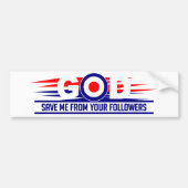 GOD SAVE ME-bumpersticker Bumpersticker (Voorkant)