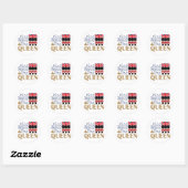 God Save Queen Ronde Sticker (Vel)
