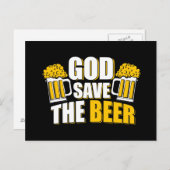God save the beer briefkaart (Voorkant / Achterkant)