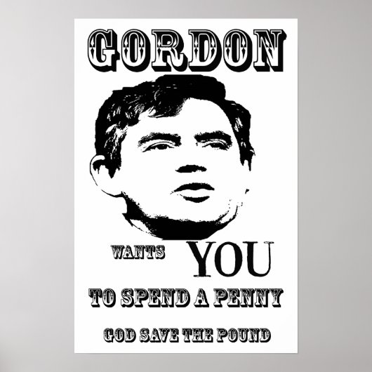 God Save the Pound Gordon Poster Brown Imprimer (Devant)