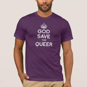 GOD SAVE THE QUEER - WHITE -.png T-shirt