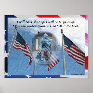 God Save the USA Poster
