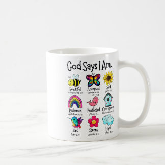 God Says I Am Bee Spring Christian Funny Easter Da Koffiemok