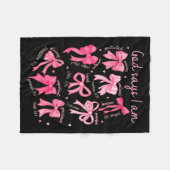 God Says I Am Coquette Bow Coquette Bow Fall Valen Fleece Deken (Voorkant (Horizontaal))