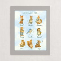 God Says I Am – Scripture Declaration Nursery Wal
