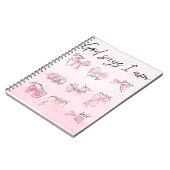 "God says I am..." Spiral Notebook Notitieboek (Linkerzijde)