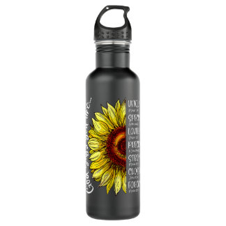 God Says You Are Sunflower Christian Bible Verses Waterfles