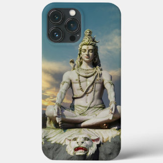 God Shiva afbeelding in meditatie iPhone 13 Pro Max Hoesje