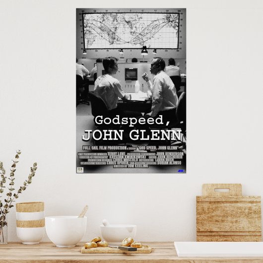 God Speed John Glenn Poster (Keuken)