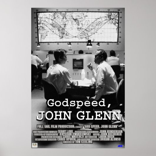 God Speed John Glenn Poster (Voorkant)