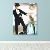 God speelt 1 canvas afdruk (Insitu (Houten vloer))