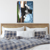 God speelt 2 canvas afdruk (Insitu (Slaapkamer))