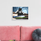 God speelt 2 canvas afdruk (Insitu (Woonkamer))