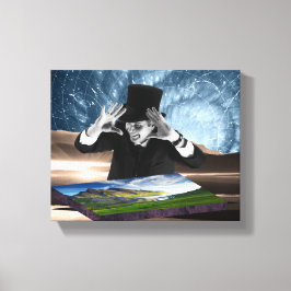 God speelt 2 canvas afdruk