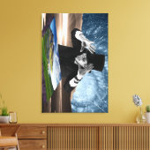 God speelt 2 canvas afdruk (Insitu (Woonkamer))