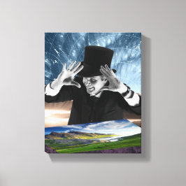 God speelt 2 canvas afdruk