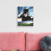 God speelt 2 canvas afdruk (Insitu (Woonkamer))