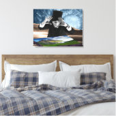 God speelt 2 canvas afdruk (Insitu (Slaapkamer))