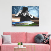 God speelt 2 canvas afdruk (Insitu (Woonkamer))