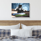 God speelt 2 canvas afdruk (Insitu (Slaapkamer))