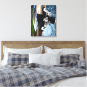 God speelt 2 canvas afdruk (Insitu (Slaapkamer))